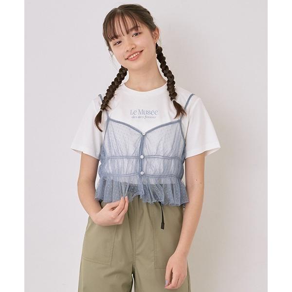 アンサンブル キッズ チュールビスチェTシャツセット