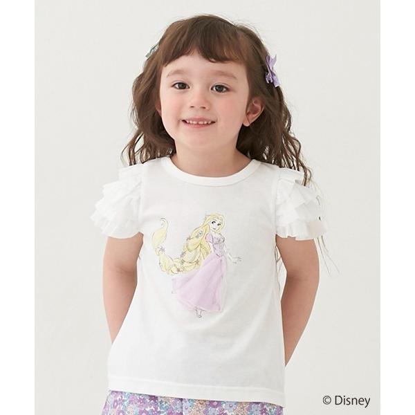 キッズ tシャツ Tシャツ 「Disney」チュール袖グラフィックT