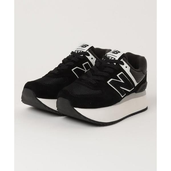 「New Balance」 ローカットスニーカー 25cm ブラック レディース