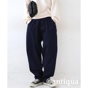 「antiqua」 「treecafe」デニムパンツ LXL ノンウォッシュ レディース