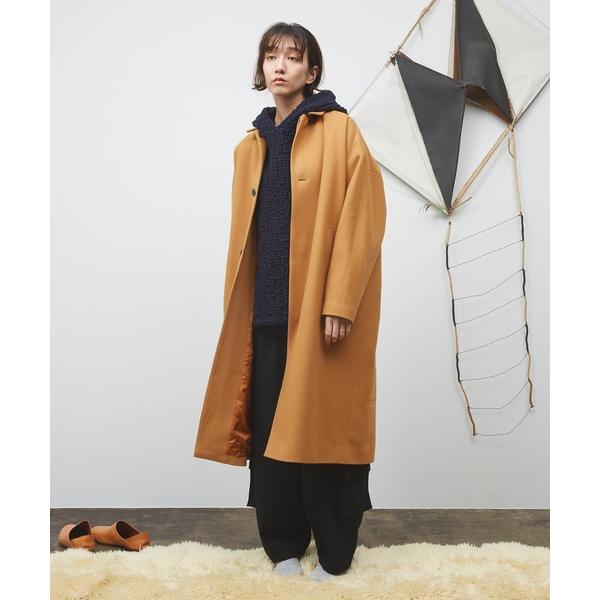 ステンカラーコート コート メルトンBigコート メンズ レディース