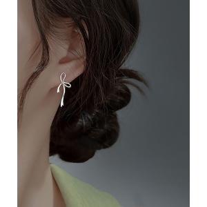 ピアス アレルギー対応 リボンピアス レディースの商品画像
