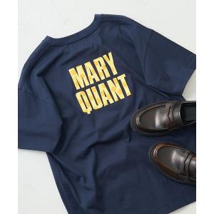 tシャツ Tシャツ レディース MARY QUANT × PUBLUX/マリークワント 花柄発泡プリントロゴTシャツ　限定展開