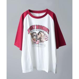tシャツ 16/TC天竺 ラグランTシャツ(イーグル、モーターサイクル) メンズ レディース