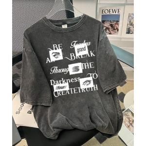 DEVICE（デバイス） tシャツ ダーク ドクロ グラフィック ヴィンテージ