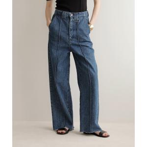 ワイドパンツ ジーンズ デニム デニムパンツ Pintuck Wide Wash Denim レディース