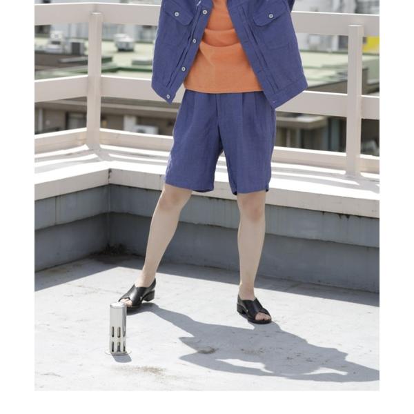 パンツ 「環境配慮素材」LINEN TWILL EASY SHORTS セットアップ対応 レディース...