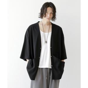カーディガン サマーカーディガン Vネック 7分袖ワイドシルエットカーディガン ユニセックス メンズ レディース