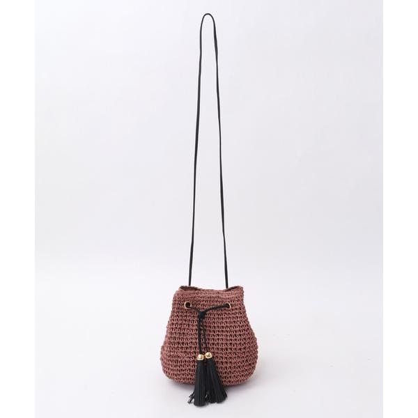 ショルダーバッグ バッグ ティアドロップ型ざっくり編みバッグ(取り扱い店舗限定) レディース