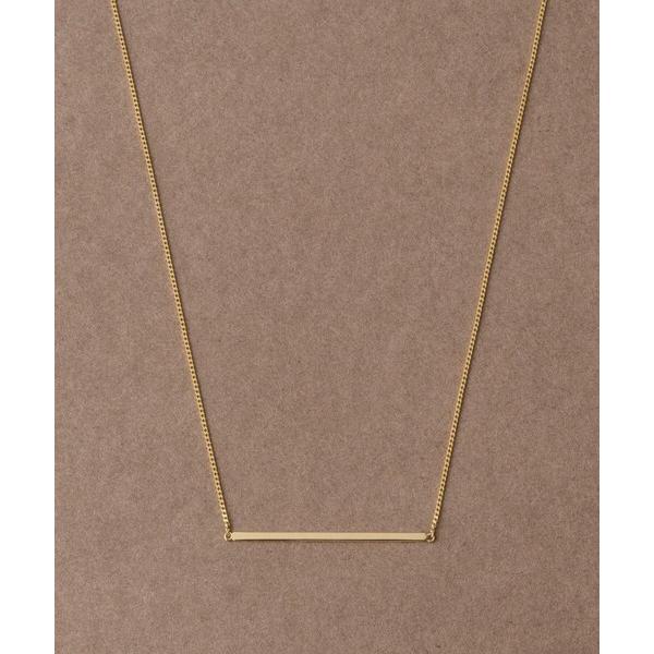 ネックレス 「ルーセント」 K18YG プレート ネックレス レディース