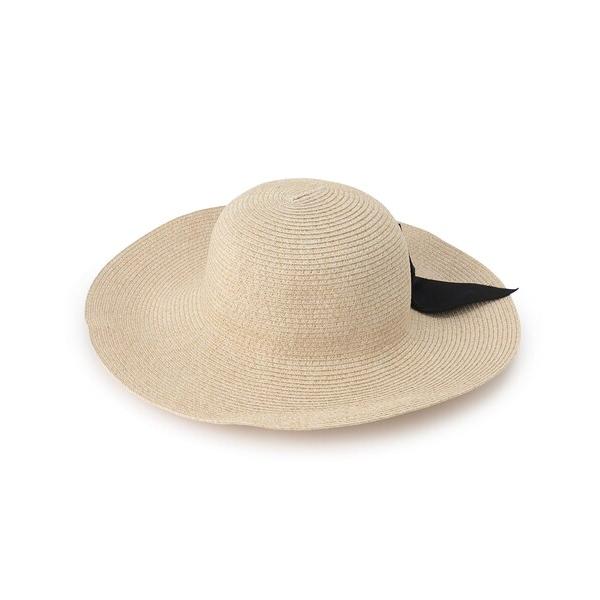 帽子 ハット コンパクトリボンウォッシャブルハット レディース