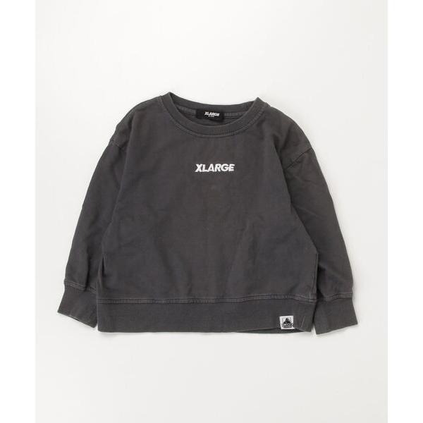 「XLARGE」 「KIDS」ワンポイント長袖カットソー 100 グレー キッズ