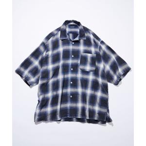 シャツ ブラウス メンズ NAUTICA/ノーティカ Faded S/S Shirt (Ombre)/フェイデッド ショートスリーブシャツ｜zozo