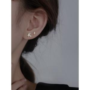 ピアス 星型バタフライ型ピアス「金属アレルギー対応」 レディース メンズ