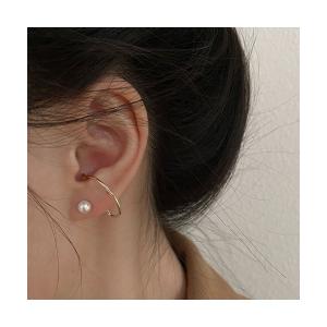 MAYU 3フェイクパール片耳ピアス 片耳用 MAYU＞ 3フェイクパール 片耳ピアス