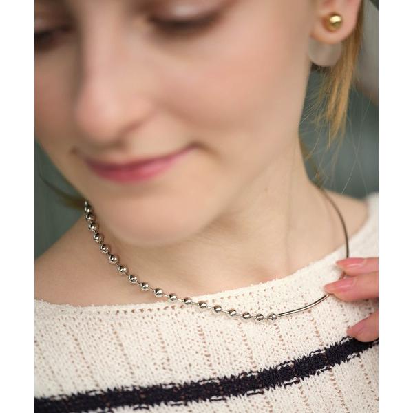 チョーカー ハーフボールチェーンチョーカー レディース