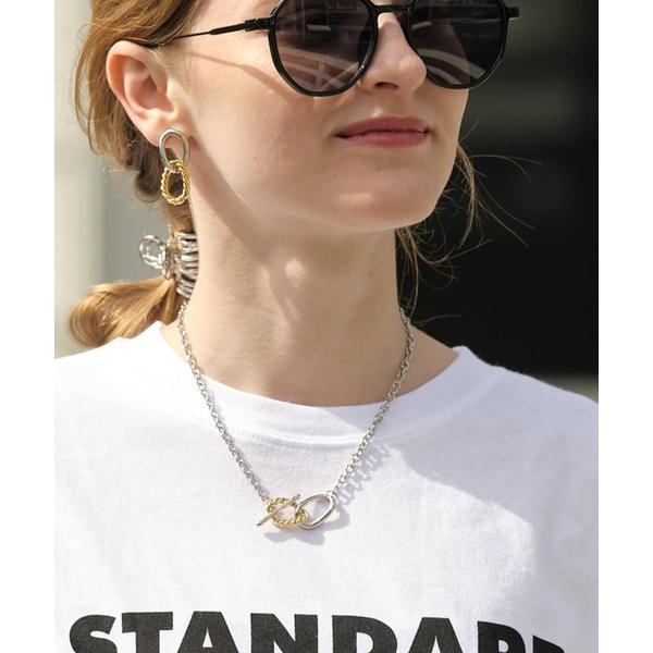 チョーカー コンビカラーバーチェーンチョーカー レディース