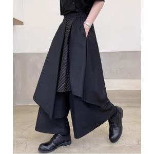 ワイドパンツ パンツ 「.KOM/ドットケーオーエム」袴スカートパンツ「Y」「CN」 メンズ レディース