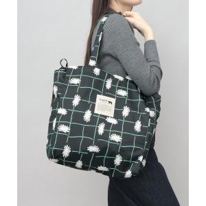 トートバッグ 北欧系 総柄 2WAY 巾着 トートバッグ パッカブル仕様 レディース メンズ