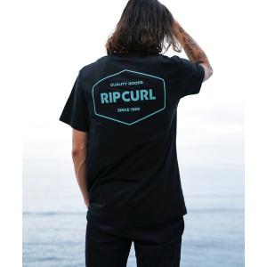 tシャツ Tシャツ メンズ 「RIPCURL（リップカール）」M STAPLER TEE スタンダードフィットブランドロゴプリントコットン100%半袖｜zozo