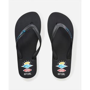 サンダル メンズ 「RIPCURL（リップカール）」M ICONS OF SURF BLOOM OPEN TOE ブランドロゴプリントビーチサンダル｜zozo