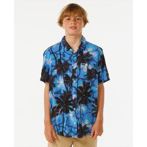 シャツ ブラウス キッズ 「RIPCURL（リップカール）」K BARREL KILLA S/S SHIRT-BOY キッズスタンダードフィットリーフ｜zozo