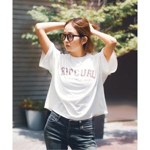 tシャツ Tシャツ レディース 「RIPCURL（リップカール）」L RSS CROP TEE オーバーサイズシルエットクロップド丈ブランドロゴ半袖T｜zozo