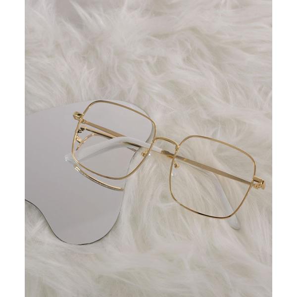 伊達メガネ メガネ 眼鏡 「urge select」ラメ ビッグフレーム 伊達メガネ「スクエア」 レ...