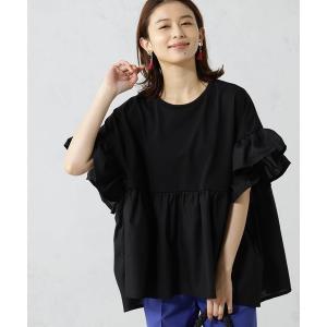 tシャツ Tシャツ レディース 布帛切替プルオーバー｜zozo