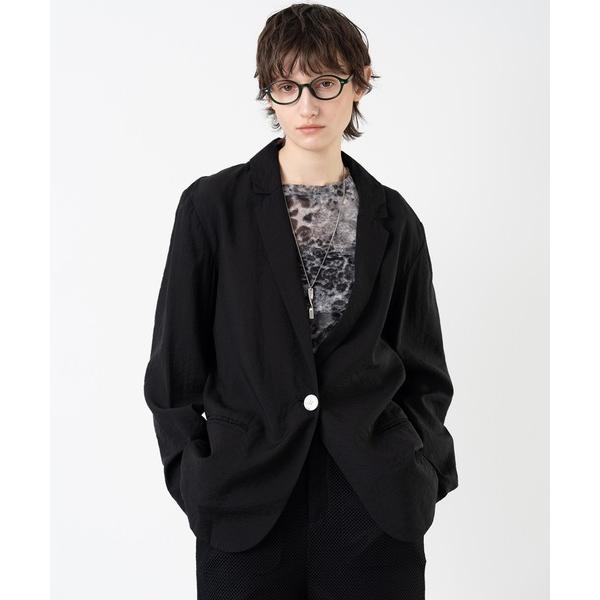 ジャケット テーラードジャケット 「ELOOPS」リンクルフィニッシュライトブレザー レディース メ...