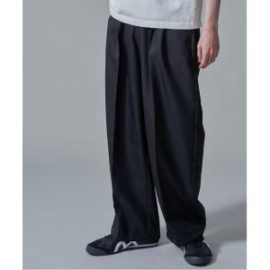 Shoowtime スラックス ワイドドレープフレアスラックスパンツ Shoowtime スラックス ワイドドレープフレアスラックスパンツ