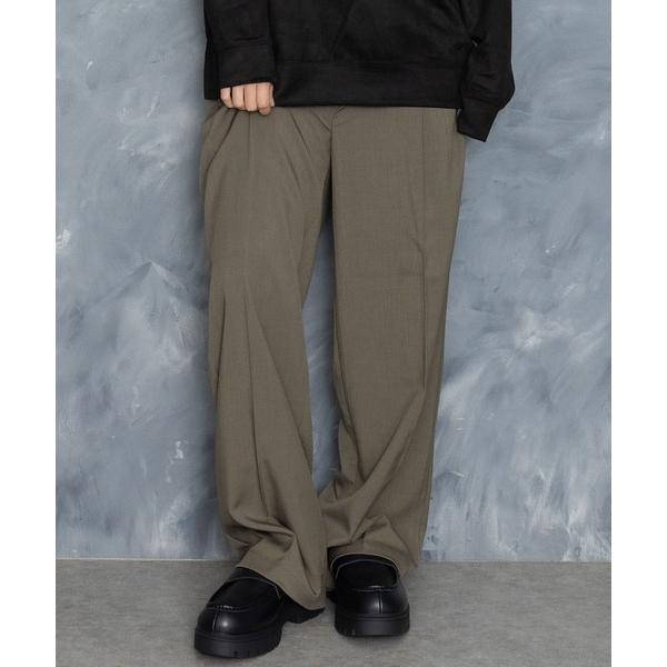 スラックス two tuck loose slacks/ツータック ルーズ スラックス メンズ レデ...