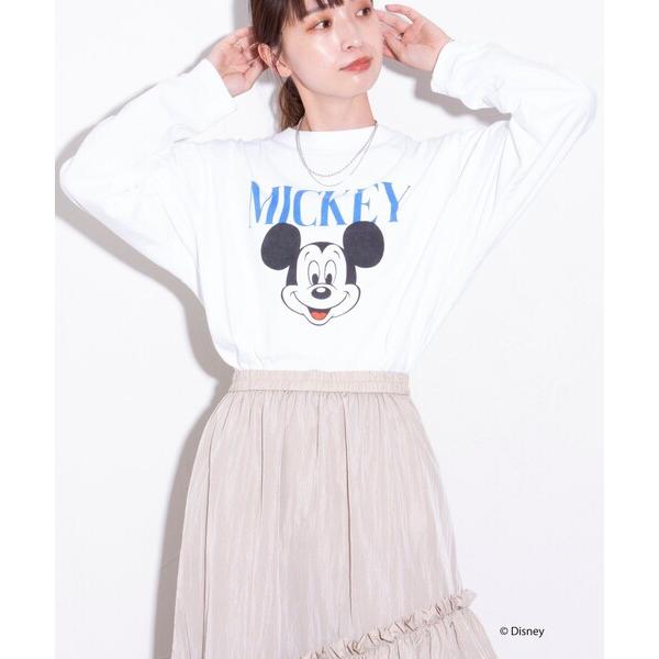 「GOOD ROCK SPEED」 長袖Tシャツ「Disneyコラボ」 M ホワイト メンズ