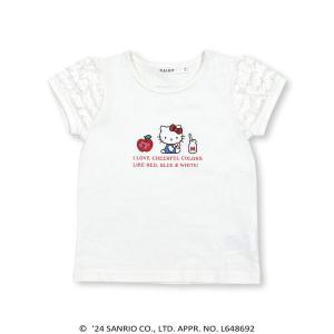 tシャツ Tシャツ キッズ 「ハローキティ×SLAPSLIP」フリルパフスリーブキャラクタープリントTシャツ(80~130cm)｜zozo