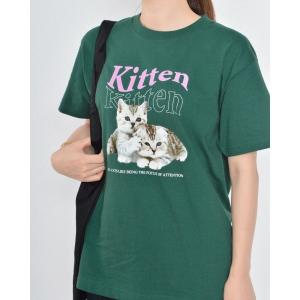 メンズ tシャツ Tシャツ kitten猫プリントTシャツ｜zozo