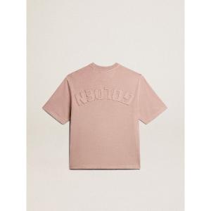 tシャツ Tシャツ（パウダーピンク） バックに逆さまのロゴ - Asian fit メンズ レディース