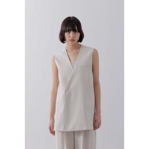 22SS美品　ICB 【洗える】 ハイツイストドライストレッチノーカラージレ ICB - 22SS美品 ICB 【洗える】 ハイツイストドライストレッチノー