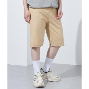 ハーフパンツ パンツ 短パン ピーチ天竺 配色ステッチ/ソリッド イージーハーフパンツ メンズ レディース