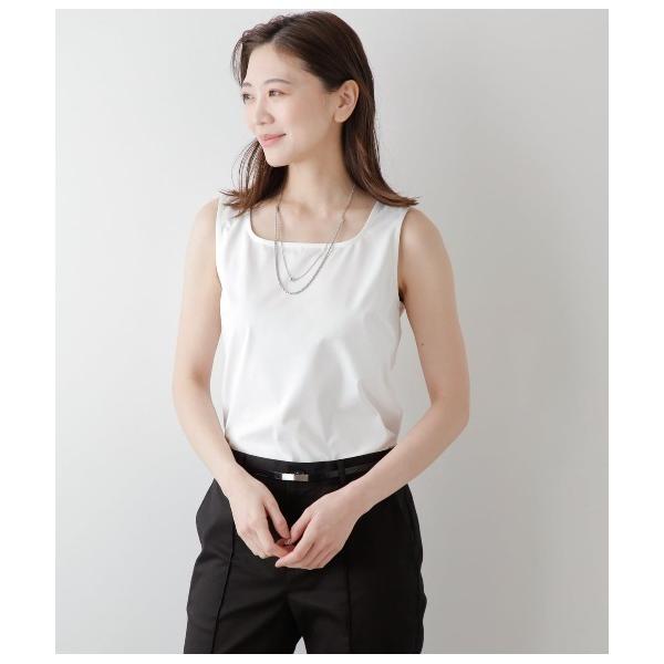 tシャツ 「UVカット・透け防止・遮熱」ソルシールドプレーティング天竺 スクエアネックタンクトップ ...
