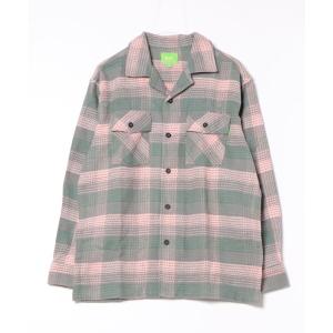 シャツ ブラウス メンズ 「HUF」SMASH FLANNEL OVERSHIRT