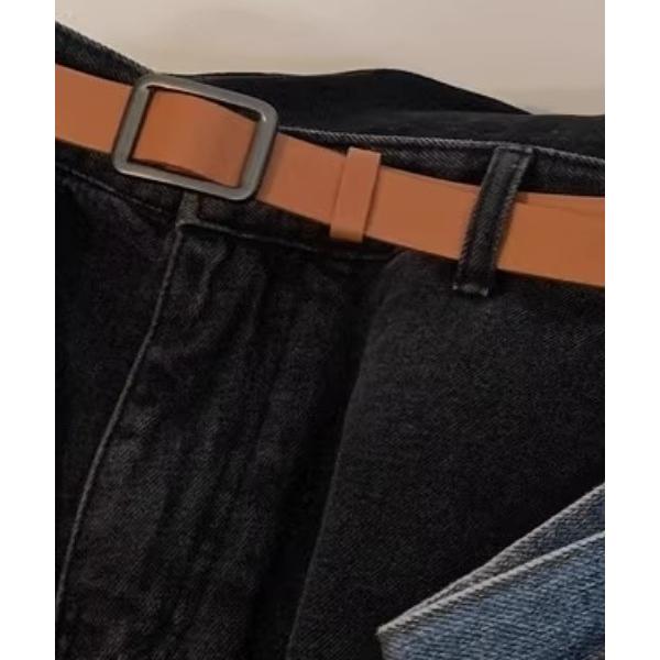 ベルト 「ユニセックス商品」シンプルバックルベルト メンズ レディース