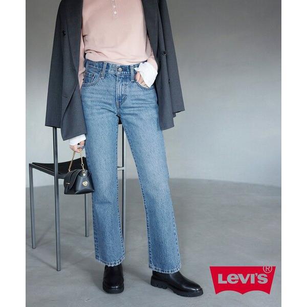 「SLOBE IENA」 「Levi’s」加工デニムパンツ 25.5cm ブルー レディース