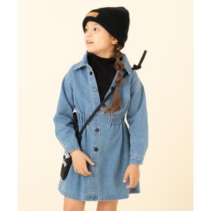 「URBAN CHERRY」 「KIDS」シャツワンピース 120cm ブルー キッズ｜zozo