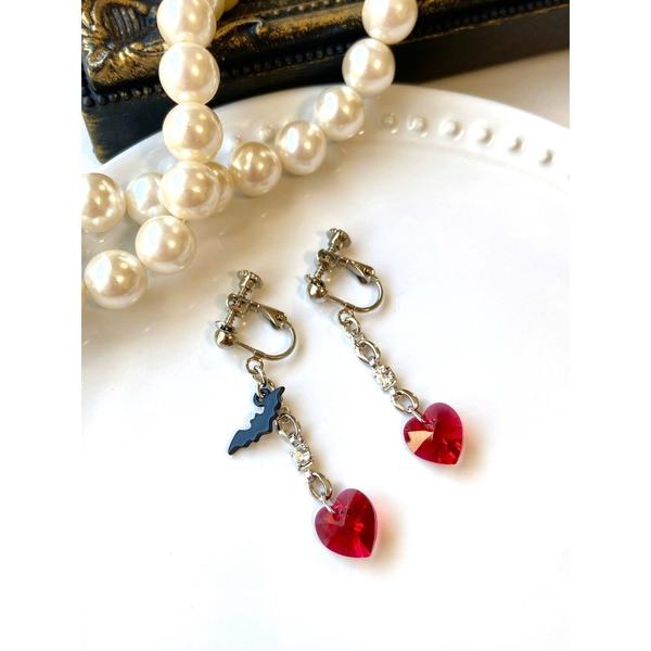 イヤリング 「MUURABBTI」コウモリとハートのイヤリング(MA) レディース