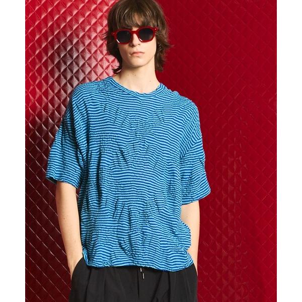 tシャツ 「UNISEX」Links Jacquard Border Oversized Crew ...