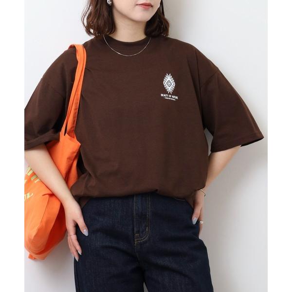 tシャツ サガラ刺繍オーバーサイズTシャツ　UVカット＆COOL＆DRY　半袖 メンズ レディース