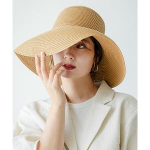 帽子 ハット つば広ビッグストローハット レディース