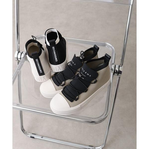 スニーカー DEARMA ハイカットニットスニーカー レディース