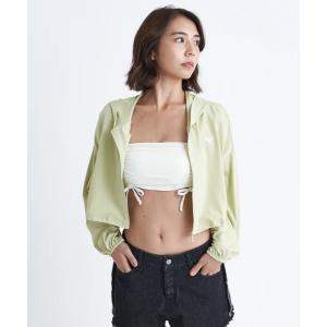 ラッシュガード PLAYA CROPPED/ロキシーショート丈ジップアップパーカーラッシュガード(水着) レディース