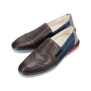 スリッポン ランバンオンブルー LANVIN en Bleu バイカラースリッポン カジュアルシューズ メンズ